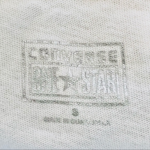 ⭐️Converse⭐️White Graphic Tees Short Sleeve T-Shirt NWT New With Tag Wo's Small - Picture 14 of 14